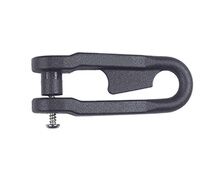 VMG Manille plastique noire à vis longue VMG Manille plastique noire à vis longue