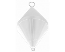 Bouée blanche de corps mort + tige