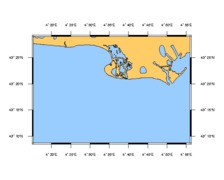 SHOM 6693 à plat St-Maries de la Mer à Port St Louis du Rhon SHOM 6693 à plat St-Maries de la Mer à Port St Louis du Rhon