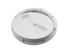 Trappe D'accès Ronde En ABS 4 Pouces Pour Bateau, Yacht, Kayak - Plaque De Pont Blanche