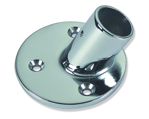 FORESTI Support plat pont laiton chromé pour hampe Ø22mm/60° Foresti Suardi FORESTI Support plat pont laiton chromé pour hampe Ø22mm/60° Foresti Suardi