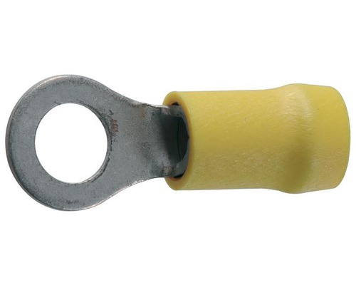 Cosses oeillet Ø8mm jaune les 10 Cosses oeillet Ø8mm jaune les 10