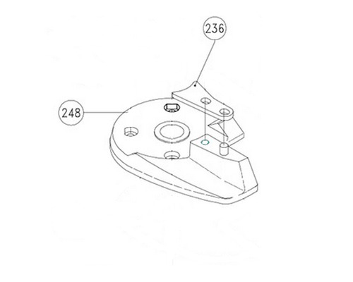 LOFRANS Socle n.248 pour guindeau X0 Lofrans LOFRANS Socle n.248 pour guindeau X0 Lofrans
