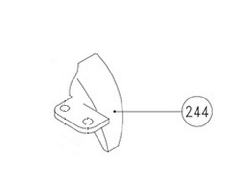 LOFRANS Capot latérales n.244 pour guindeau X0 Lofrans