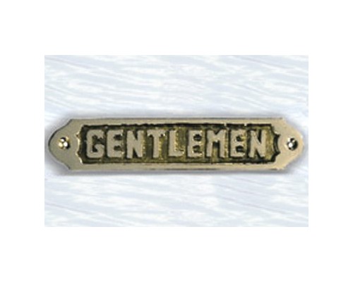 Plaque laiton : gentlemen Topoplastic Plaque laiton : gentlemen Topoplastic