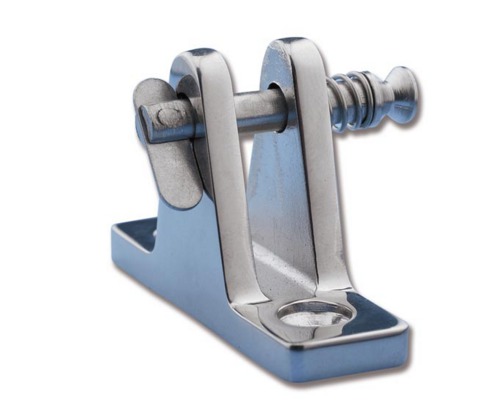 TREM Platine inox d'articulation droite avec axe pour bimini Trem