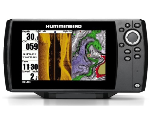HUMMINBIRD Combiné GPS Helix 7 G4 CHIRP MSI sonde TA Humminbird HUMMINBIRD Combiné GPS Helix 7 G4 CHIRP MSI sonde TA Humminbird