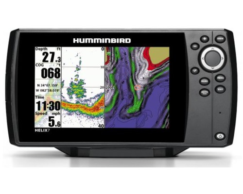 HUMMINBIRD Combiné GPS Helix 7 G4 CHIRP sonde TA + Carte Fr Humminbird