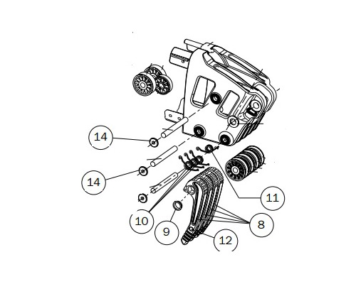 SELDEN Agrafe de butée pour embout de bome B135 et B152 SELDEN Agrafe de butée pour embout de bome B135 et B152