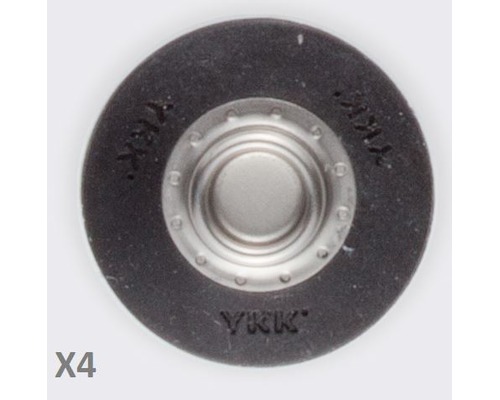 YKK SNAD flexible mâle noir Ø25 les 4 YKK YKK SNAD flexible mâle noir Ø25 les 4 YKK