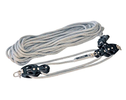 SELDEN Palan 4:1 à friction Ø50mm + cordage Ø10mm x 20m Selden