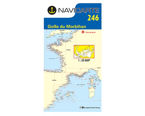 NAVICARTE Carte n°246 Golfe du Morbihan Navicarte