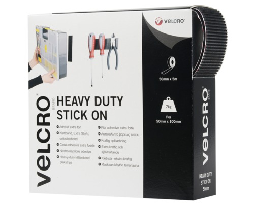 VELCRO® Ruban adhésif auto-agrippant EXTRA FORT NR 50mmx5m VELCRO® VELCRO® Ruban adhésif auto-agrippant EXTRA FORT NR 50mmx5m VELCRO®