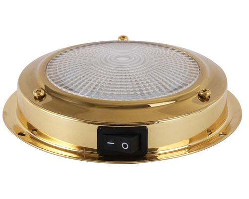 Plafonnier LED laiton Ø ext. 168mm Ø verre 150mm BigShip
