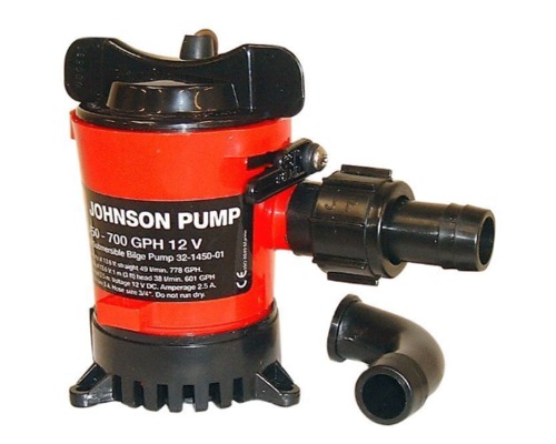 JOHNSON Pompe de cale L650 63L/min 12V Johnson Pump JOHNSON Pompe de cale L650 63L/min 12V Johnson Pump