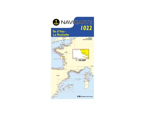 NAVICARTE Carte n°1022 Ile d'Yeu-La Rochelle Navicarte