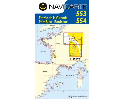 NAVICARTE Carte double n°553 et n°554 Royan-Bordeaux Navicarte