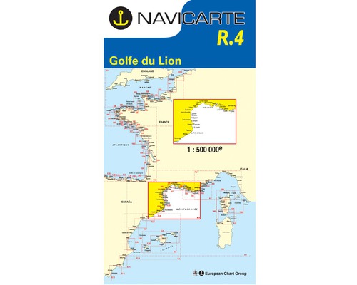 NAVICARTE Carte n°R.4 Golfe du Lion - Marseille - Barcelone Navicarte