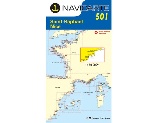 NAVICARTE Carte n°501 Saint Raphaël - Nice Navicarte NAVICARTE Carte n°501 Saint Raphaël - Nice Navicarte
