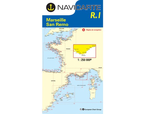 NAVICARTE Carte n° R1 Marseille - San Remo Navicarte NAVICARTE Carte n° R1 Marseille - San Remo Navicarte