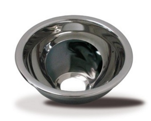 BARKA Evier hémisphérique inox poli miroir Ø200 mm H 100 mm Barka