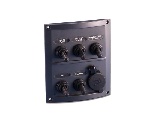 Tableau électrique 5 inter. + 12V allume cigare BigShip