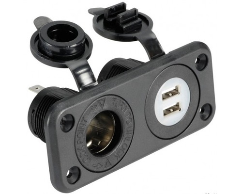 BIGSHIP Port USB 2 entrées plus allume cigare BigShip