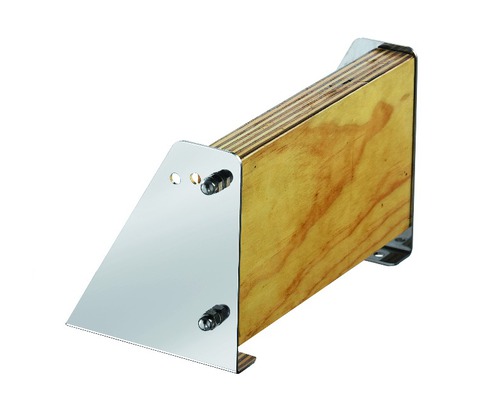 BIGSHIP Chaise fixe fixation horizontale inox - Bois Osculati BIGSHIP Chaise fixe fixation horizontale inox - Bois Osculati