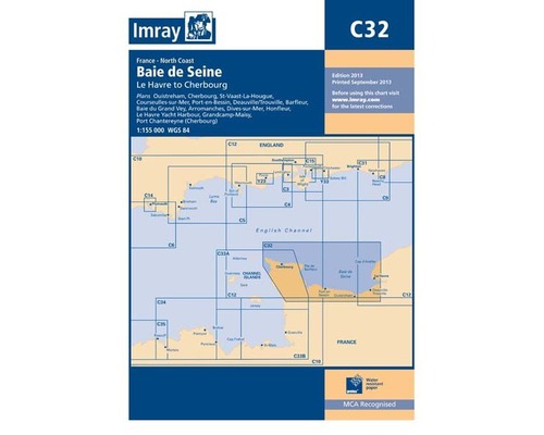 IMRAY Carte C32 Baie de Seine - Le Havre to Cherbourg Imray