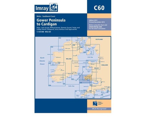 IMRAY Carte C60 from Gower Peninsula to Cardigan Imray