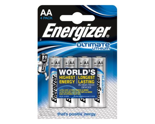 ENERGIZER Piles Lithium FR6 AA 1,5V x 4 (lot de 4) Energizer ENERGIZER Piles Lithium FR6 AA 1,5V x 4 (lot de 4) Energizer