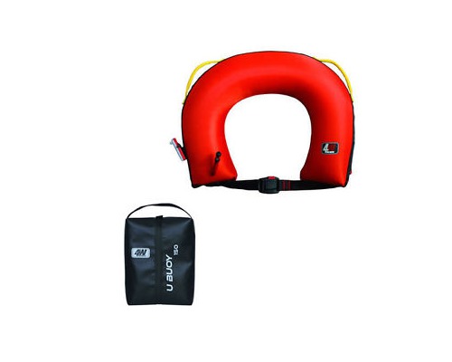 Ocean Safety Bouée fer à cheval gonflable housse noire Ocean Safety