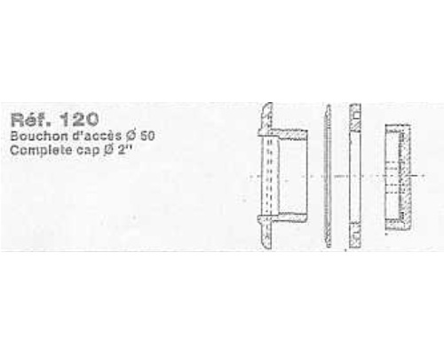 NAUTA Bouchon d'accès Ø 50mm Pennel et Flipo NAUTA Bouchon d'accès Ø 50mm Pennel et Flipo