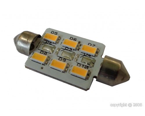 MANTAGUA Ampoule LED navette 42mm 15W blanc chaud dif. 120° Mantagua