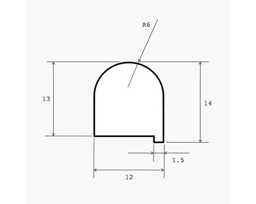 GOIOT Joint pour panneau Cristal 12.12 (le m) Goiot GOIOT Joint pour panneau Cristal 12.12 (le m) Goiot