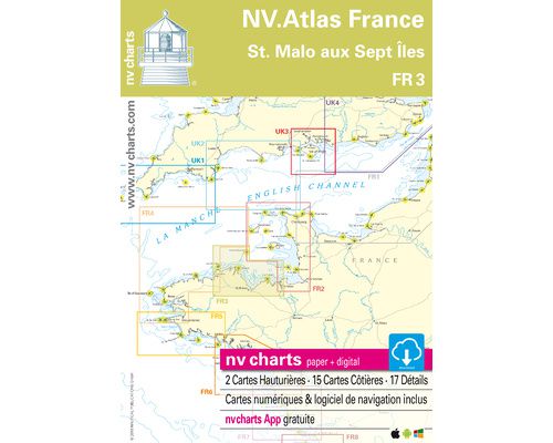 NV Charts Atlas St. Malo aux sept îles FR3 NV Charts NV Charts Atlas St. Malo aux sept îles FR3 NV Charts