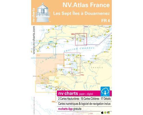 NV Charts Atlas Les sept îles à Douarnenez FR4 NV Charts NV Charts Atlas Les sept îles à Douarnenez FR4 NV Charts