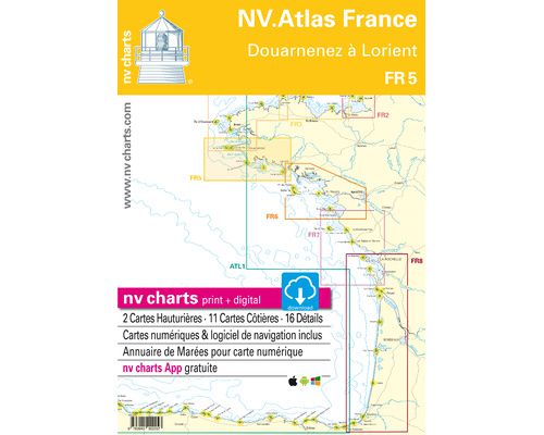 NV Charts Atlas Douarnenez à Lorient FR5 NV Charts NV Charts Atlas Douarnenez à Lorient FR5 NV Charts
