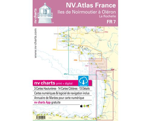 NV Charts Atlas Iles de Noirmoutier à Oléron FR7 NV Charts NV Charts Atlas Iles de Noirmoutier à Oléron FR7 NV Charts