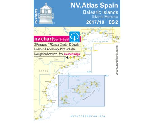 NV Charts Atlas Espagne Les îles Baléares ES2 NV Charts NV Charts Atlas Espagne Les îles Baléares ES2 NV Charts