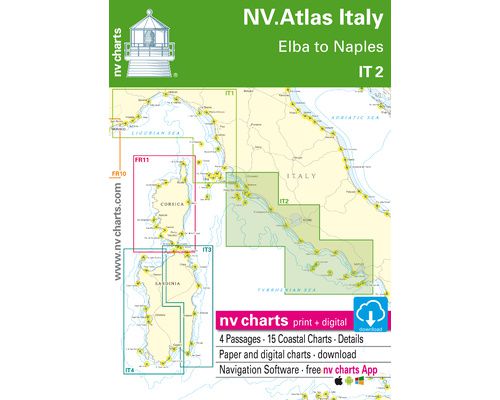 NV Charts Atlas Italie De Elba à Naples It2 NV Charts NV Charts Atlas Italie De Elba à Naples It2 NV Charts