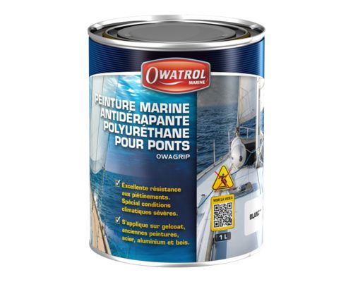 OWATROL Owagrip Peinture antidérapante Blanc 1L Owatrol OWATROL Owagrip Peinture antidérapante Blanc 1L Owatrol