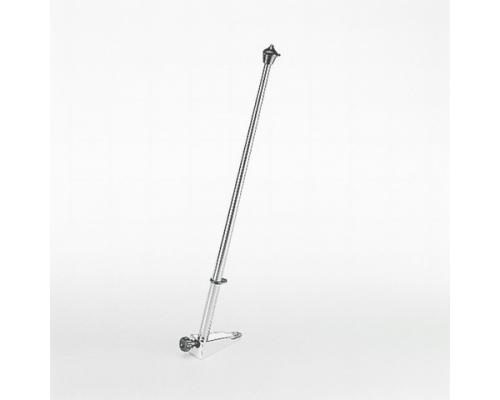 Hampe de pavillon inox - 50 cm - base Laiton chromé VGD