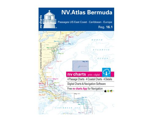 NV Charts ATLAS Bermuda, USEast Coast, Caribbean, Europe16.1 NV Charts NV Charts ATLAS Bermuda, USEast Coast, Caribbean, Europe16.1 NV Charts