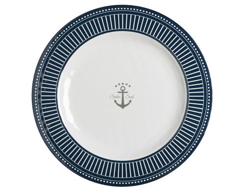 MARINE BUSINESS Assiettes plates SAILOR SOUL, les 6 Marine Business