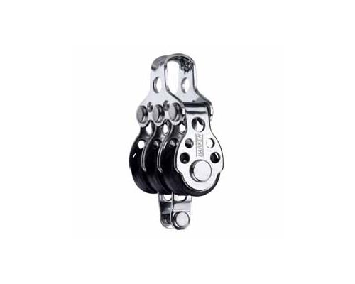 HARKEN Poulie triple à ringot Ø réa 16mm Ø cord 3/5mm Harken HARKEN Poulie triple à ringot Ø réa 16mm Ø cord 3/5mm Harken