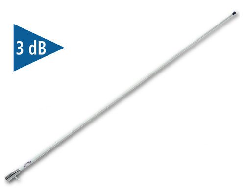 GLOMEX RA112 Vedette antenne - 1,5m - 3db - embase chromée Glomex GLOMEX RA112 Vedette antenne - 1,5m - 3db - embase chromée Glomex