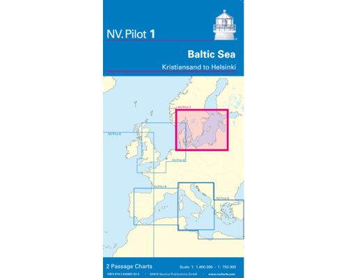 NV CHARTS Pilot 1 Carte marine Hauturière mer baltique NV Charts