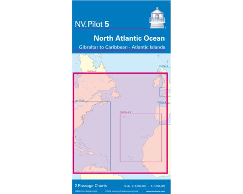 NV CHARTS Pilot 5 Carte marine Hauturière Atlantique Nord NV Charts