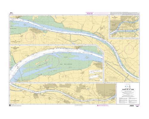 SHOM 7396 à plat Cours de la Loire Shom SHOM 7396 à plat Cours de la Loire Shom